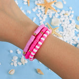 C?QUAN CHI Handwoven HEISHI Beaded Bracelet Boho Beach Stretch Bracelets