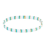 C?QUAN CHI Rainbow Stretch Bracelets Tila Beads Colorful Bracelets
