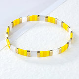 QUAN CHI Star Charm Tila Stretch Bracelet for Women