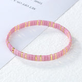 QUAN CHI Star Charm Tila Stretch Bracelet for Women