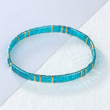 QUAN CHI Star Charm Tila Stretch Bracelet for Women