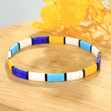 C?QUAN CHI Women Tila Beads Stretch Bracelets