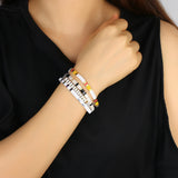 C?QUAN CHI Women Tila Beads Stretch Bracelets