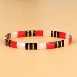 C?QUAN CHI Women Tila Beads Stretch Bracelets