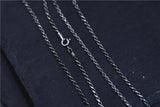925 Sterling Silver Necklace 2mm Sweater Chain Thai Silver Jewelry