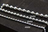 925 Sterling Silver Round Beads Bracelet Couple Models Fine Jewelry