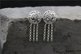 925 Sterling Silver Phoenix Tassel Earrings Allergy-Free Thai Silver Jewelry