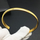 Stainless Steel Cuff Bracelet Silver Titanium Bangle