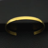 Stainless Steel Cuff Bracelet Silver Titanium Bangle