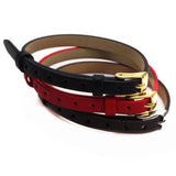 6mm Belt Bracelet Microfiber Leather Watchband Stainless Steel Fastener