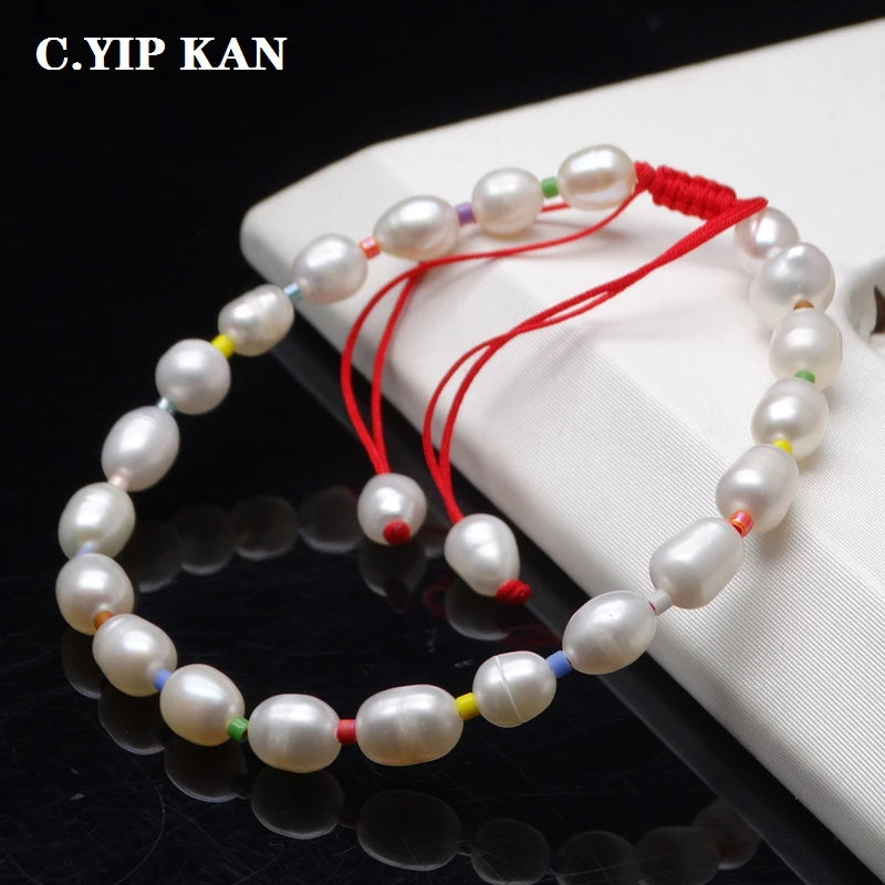 Baroque Pearl Bracelets 6mm Freshwater Pearl Jewelry