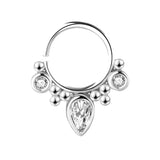 Crystal Nose Ring Set Stainless Steel Body Jewelry