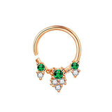 Crystal Nose Ring Set Stainless Steel Body Jewelry