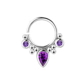 Crystal Nose Ring Set Stainless Steel Body Jewelry