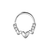 Crystal Nose Ring Set Stainless Steel Body Jewelry