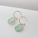 C-shaped Earrings 18K Gold-plated Copper DIY Wild Hand-made Earrings