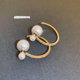 Cubic Zirconia Stud Earrings 925 Silver Hook Jewelry