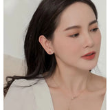 ZFSILVER S999 Silver Red Carp Fish Stud Earrings