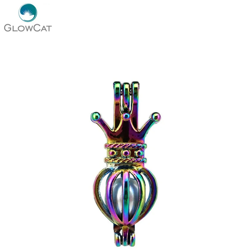 COLORS Crown Pendant Locket Fairytale Party Essential Oil Diffuser