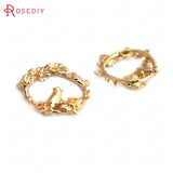 6pcs 20x23mm High Brass Flower Bird Circle Charms Pendants Diy Jewelry Findings