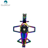 C502 5pcs Multicolor 43mm Airplane Beads Cage Pendant