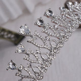 Bride Crown Wedding Jewelry Tiara Hair Accessories Rhinestone Alloy