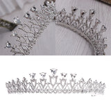 Bride Crown Wedding Jewelry Tiara Hair Accessories Rhinestone Alloy