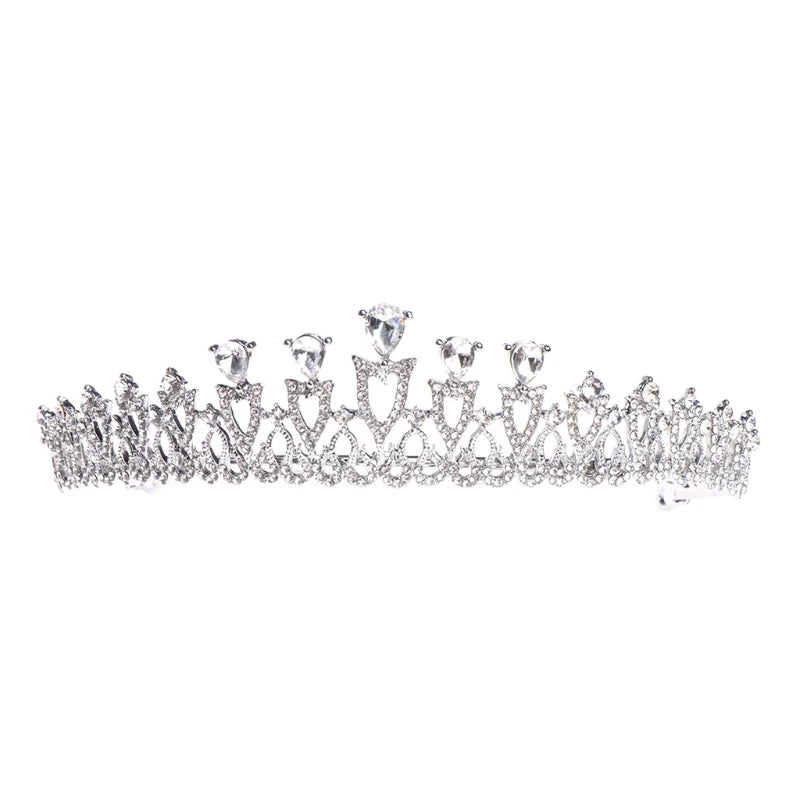 Bride Crown Wedding Jewelry Tiara Hair Accessories Rhinestone Alloy