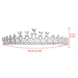 Bride Crown Wedding Jewelry Tiara Hair Accessories Rhinestone Alloy