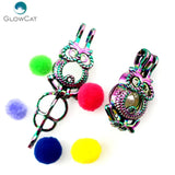 5pcs Multicolor Owl Pearl Beads Cage Locket Pendant Fairytale Party