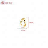 10pcs 17x28mm High Brass Oval Charms Pendants DIY Jewelry Findings