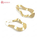 10pcs 17x28mm High Brass Oval Charms Pendants DIY Jewelry Findings