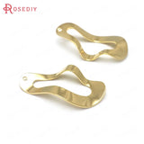 10pcs 17x28mm High Brass Oval Charms Pendants DIY Jewelry Findings