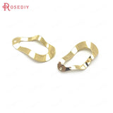 10pcs 17x28mm High Brass Oval Charms Pendants DIY Jewelry Findings