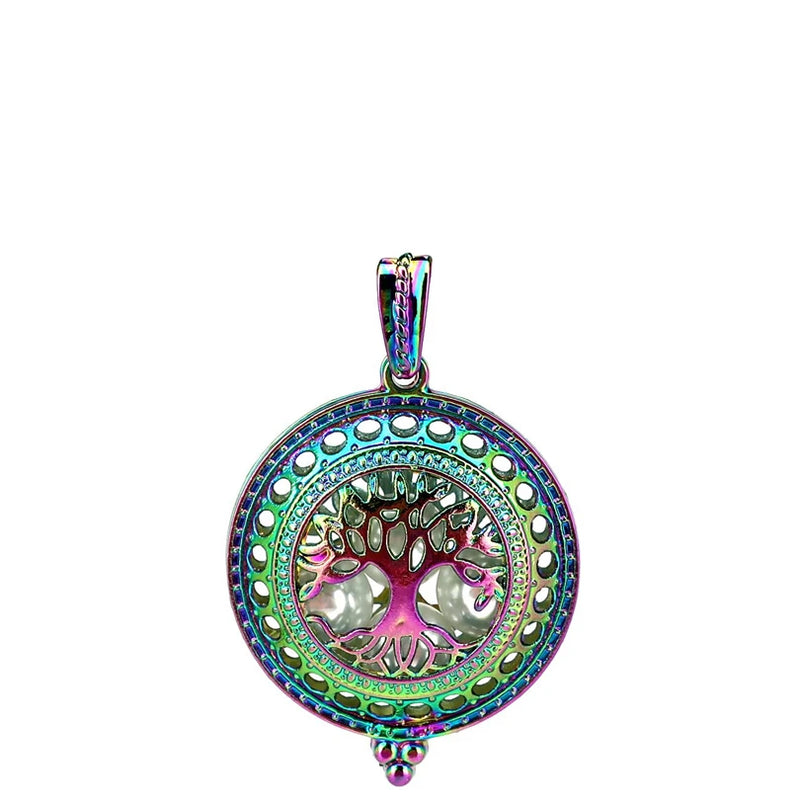 Big Round Magnet Tree Beads Cage Locket Party Essential Oil Diffuser