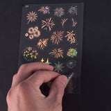 C9GF 15 Sheets Resin Art Supply Kit Transparent Decorate Film & Stickers