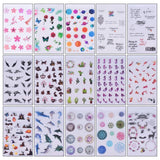 C9GF 15 Sheets Resin Art Supply Kit Transparent Decorate Film & Stickers