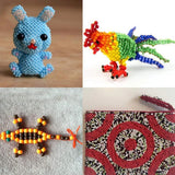 7000Pcs Glass Seed Beads Craft Kit with Storage Boxes