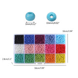 7000Pcs Glass Seed Beads Craft Kit with Storage Boxes