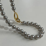 C9GF Pearl Necklace Pearl Choker Party Jewelry ABS Material Gift for Women Girls