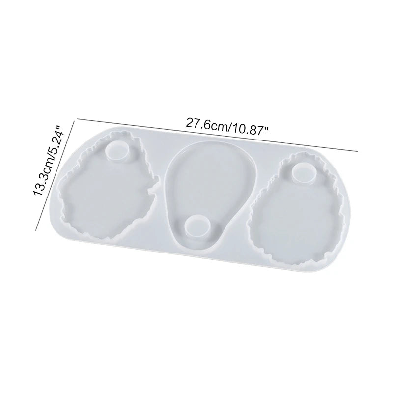 C9GF Makeup Palette Spatula Tool Resin Casting Mold Eye Shadow Makeup