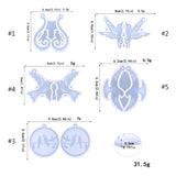 Birds Shaped Pendant Moulds Keychain Silicone DIY Jewelry Making Tools