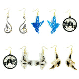 Birds Shaped Pendant Moulds Keychain Silicone DIY Jewelry Making Tools