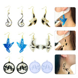 Birds Shaped Pendant Moulds Keychain Silicone DIY Jewelry Making Tools