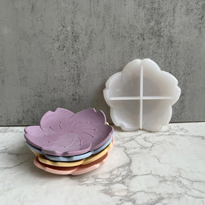 C9GF Flower Shape Silicone Mold for Dishes Plate Epoxy Casting