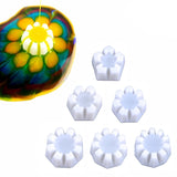 C9GF Flower Pour Cups Silicone Split Cup for Paint Pouring