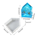 C9GF House Geometry Mirror Silicone Mold for Flowers Desktop Decor