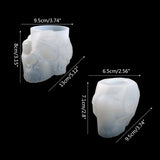 Skull Decor Silicone Makeup Brush Holder Mold