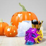 Skull Decor Silicone Makeup Brush Holder Mold