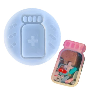 C9GF Resin Shaker Molds for DIY Pendant Charms Jewelry Making